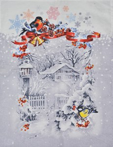 Полотенце "Снегири" 60х45