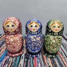 Матрешка Вологодское кружево 5мест 18см