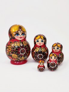 Матрешка Красная горка 5мест 14.5см