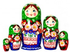 Матрешка Варенька 5мест 18см