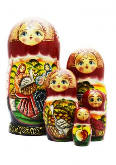 Матрешка Русские мотивы 5м. 18см.