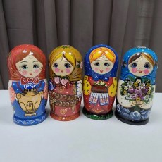 Матрешка Варенька 7мест 21см МИКС