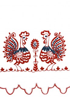 Рушник свадебный. Петушки 38х125 /50277