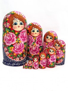 Матрешка Русский сарафан 10мест Н30см