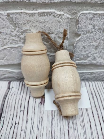Фурнитура для жарового самовара 6,5см дерево 40743