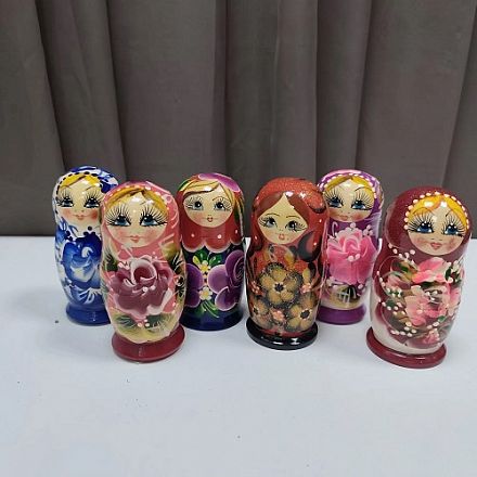 Матрешка Цветочная 5 мест 11см в ассортименте