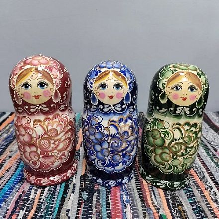 Матрешка Вологодское кружево 5мест 18см