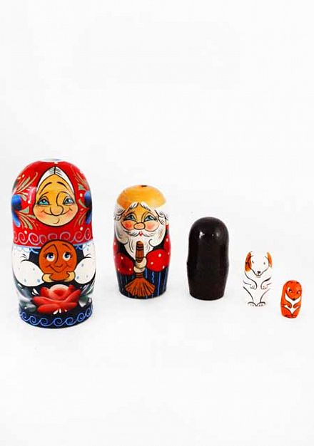 Матрешка Сказка Колобок 5мест