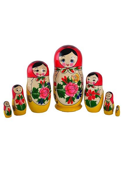 Матрешка Кукольная 7мест 18см