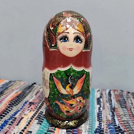 Матрешка Жар-Птица 5мест 19см 