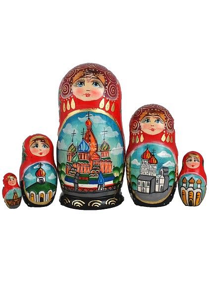 Матрешка Москва 7мест Москва 23см