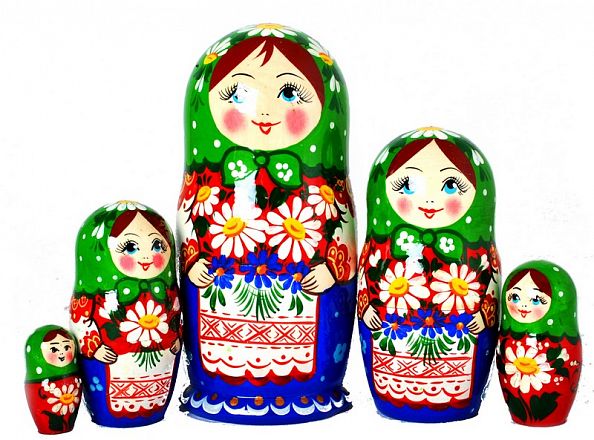Матрешка Варенька 5мест 18см